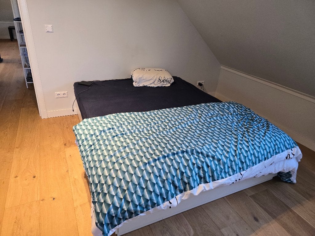 Bed 2 personen Nordli met 6x opberglade, Huis en Inrichting, Slaapkamer | Bedden, Ophalen, Overige materialen, Gebruikt, Wit
