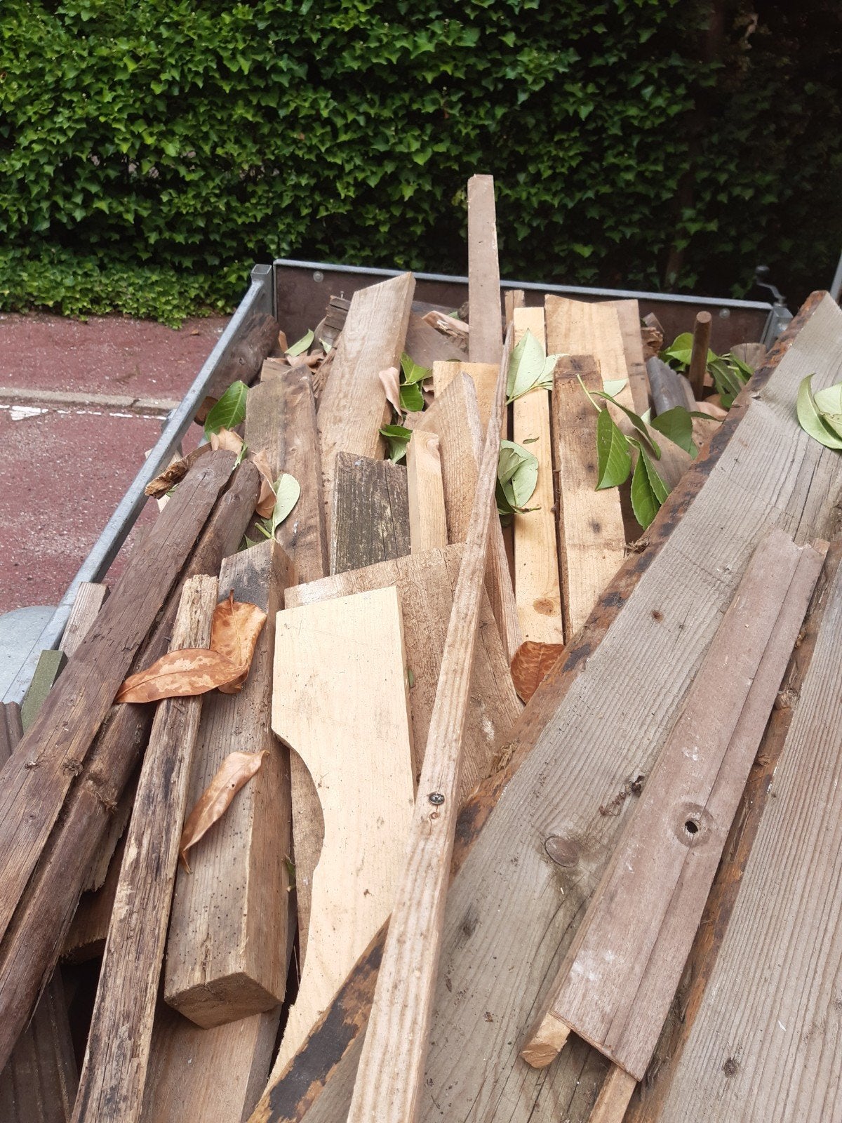 Brandhout/aanmaakhout, Enlèvement, Poutres