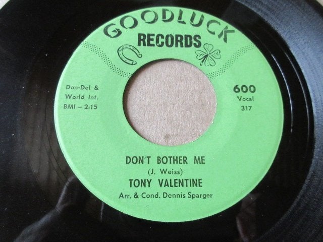 Tony Valentine  – Don't Bother Me / My Heart And Soul Belong, Gebruikt, Verzenden, Originele persing, 7 inch