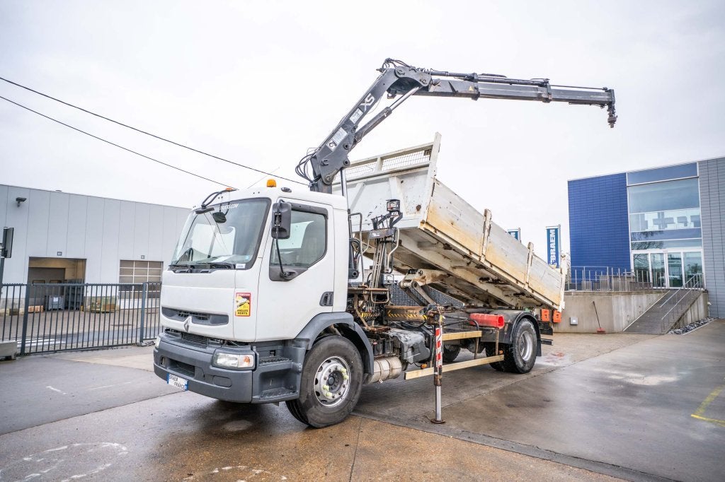 Renault PREMIUM 320+HIAB 112+2EXT (bj 2006), Auto's, Vrachtwagens, Achterwielaandrijving, Elektrische ramen, Renault, Wit