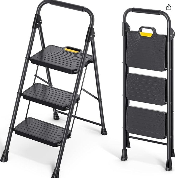 KINGrack 3 step ladder, Doe-het-zelf en Bouw, Ophalen, Trap, Nieuw, Opvouwbaar of Inschuifbaar