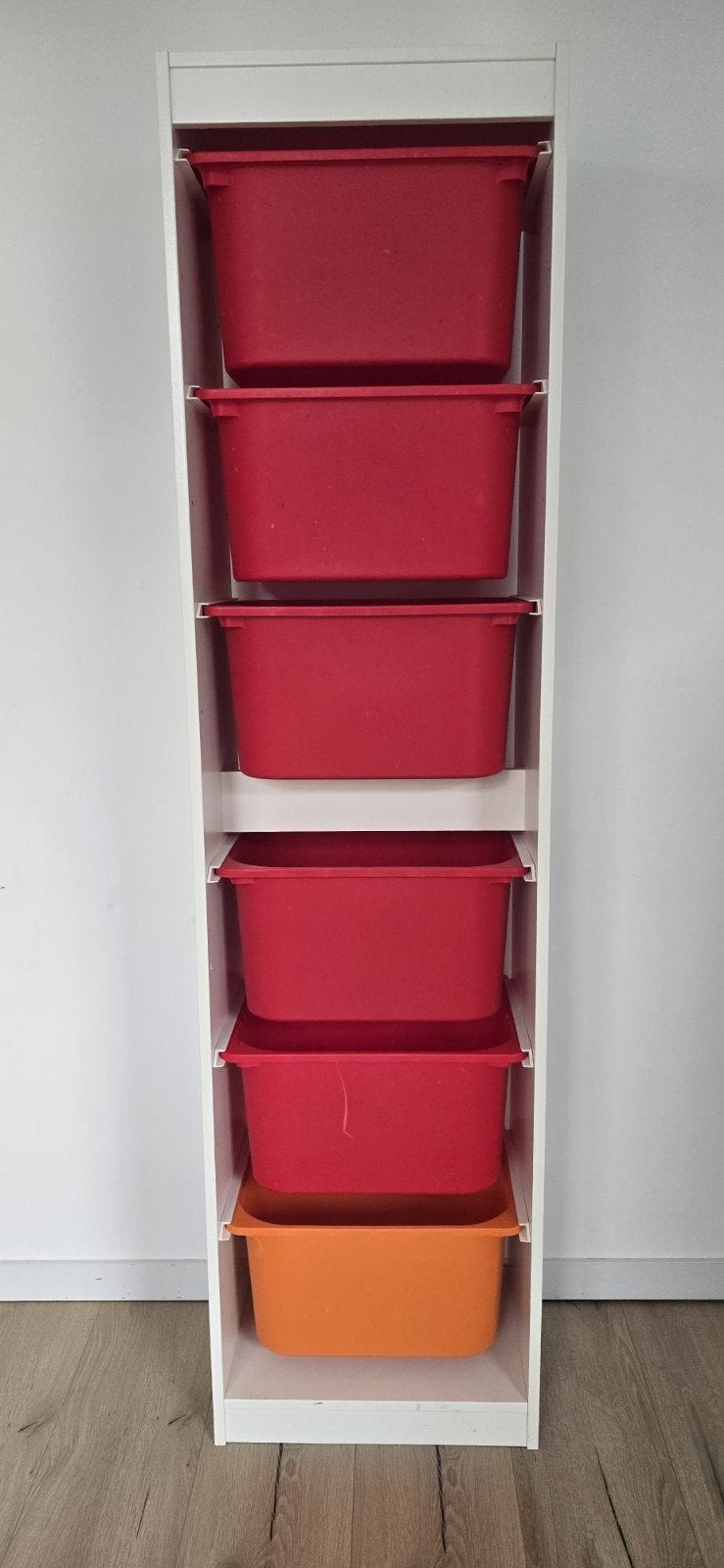 1x Ikea Trofast - 46x30x180cm - inclusief 6x plastiek bakken, Huis en Inrichting, Ophalen, Minder dan 50 cm, Gebruikt, 5 laden of meer