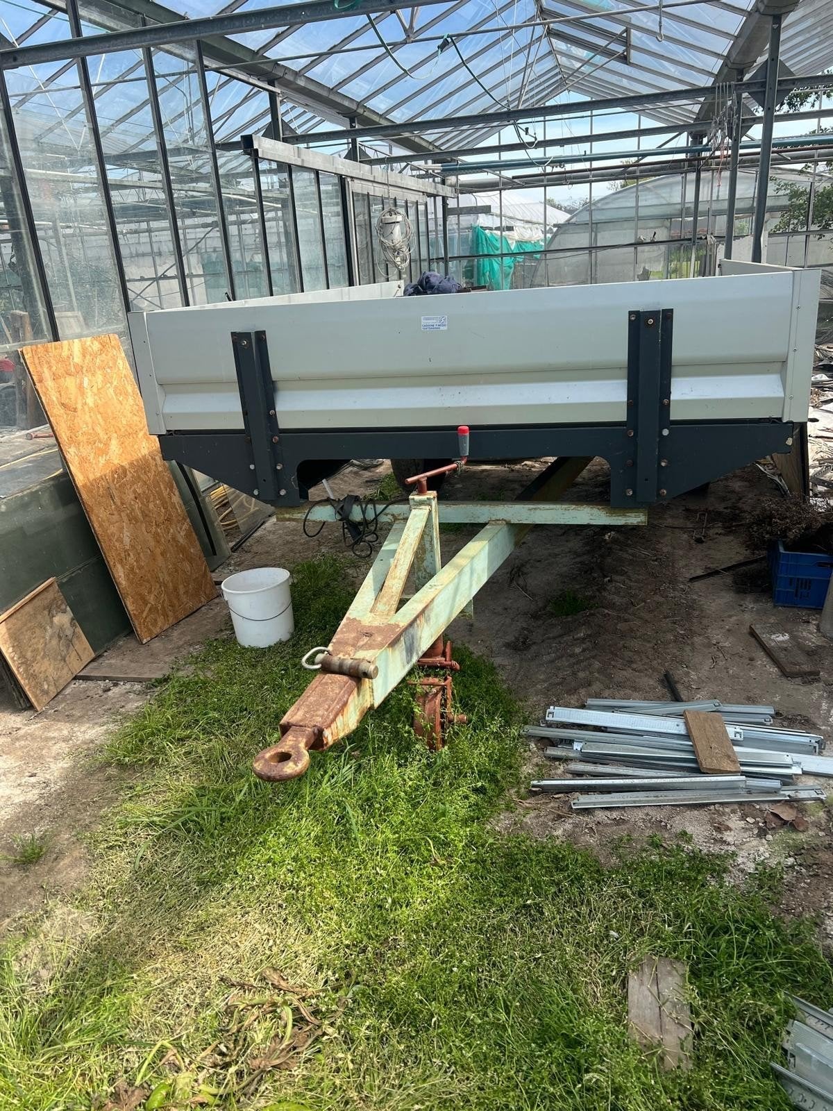 platte kar, landbouwkar, Ophalen