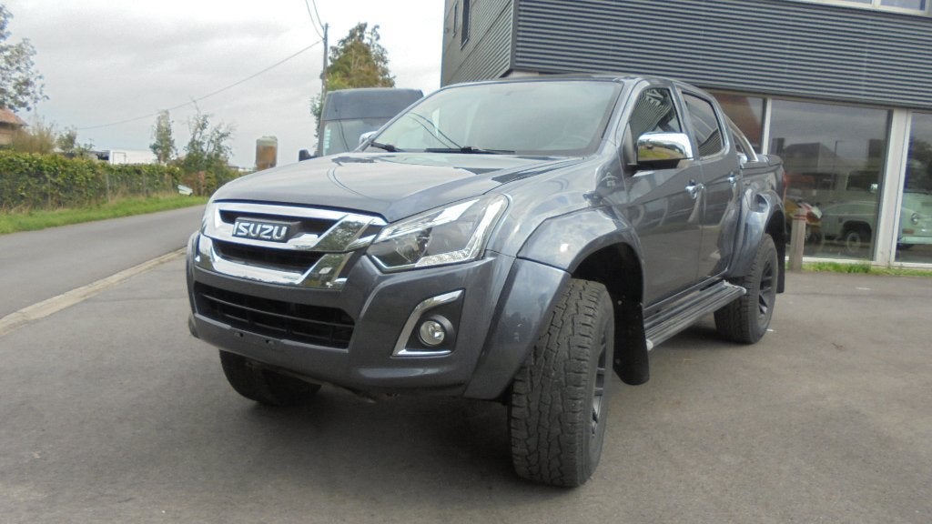 ISUZU D MAX AT35 - 4WD - 1.9D - LEDER - NAVI - CAMERA, Autos, Cuir, Argent ou Gris, Achat, Noir
