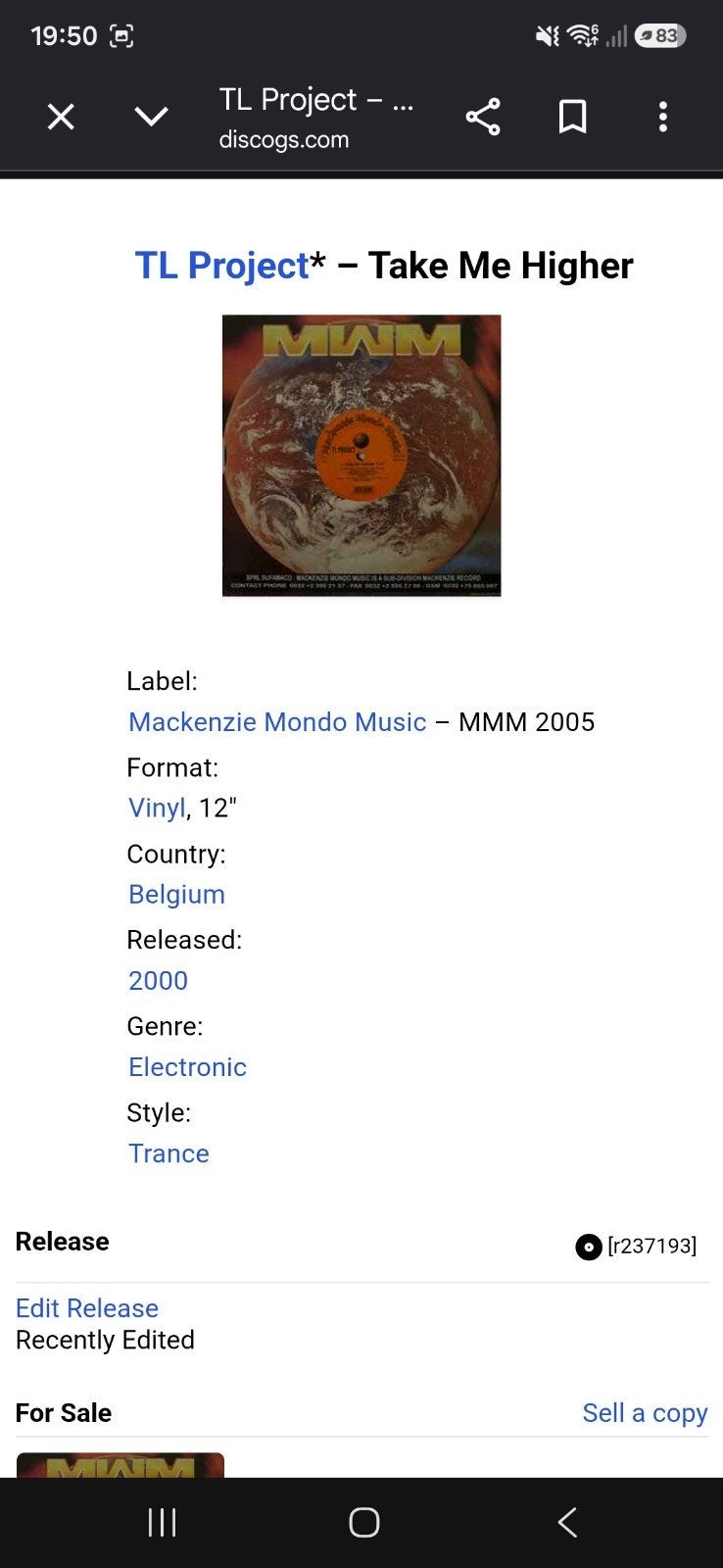 TL Project* – Take Me Higher, Cd's en Dvd's, Ophalen, Gebruikt, Trance, EP