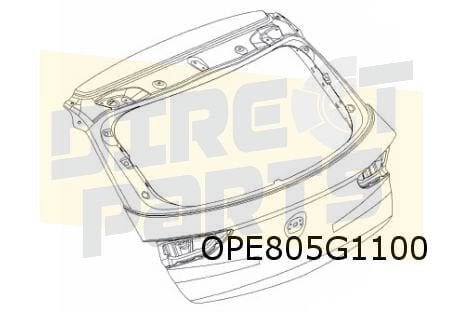Opel Astra K achterklep (10/15-10/19) Origineel! 39047564, -, Opel, Nieuw, Ophalen of Verzenden