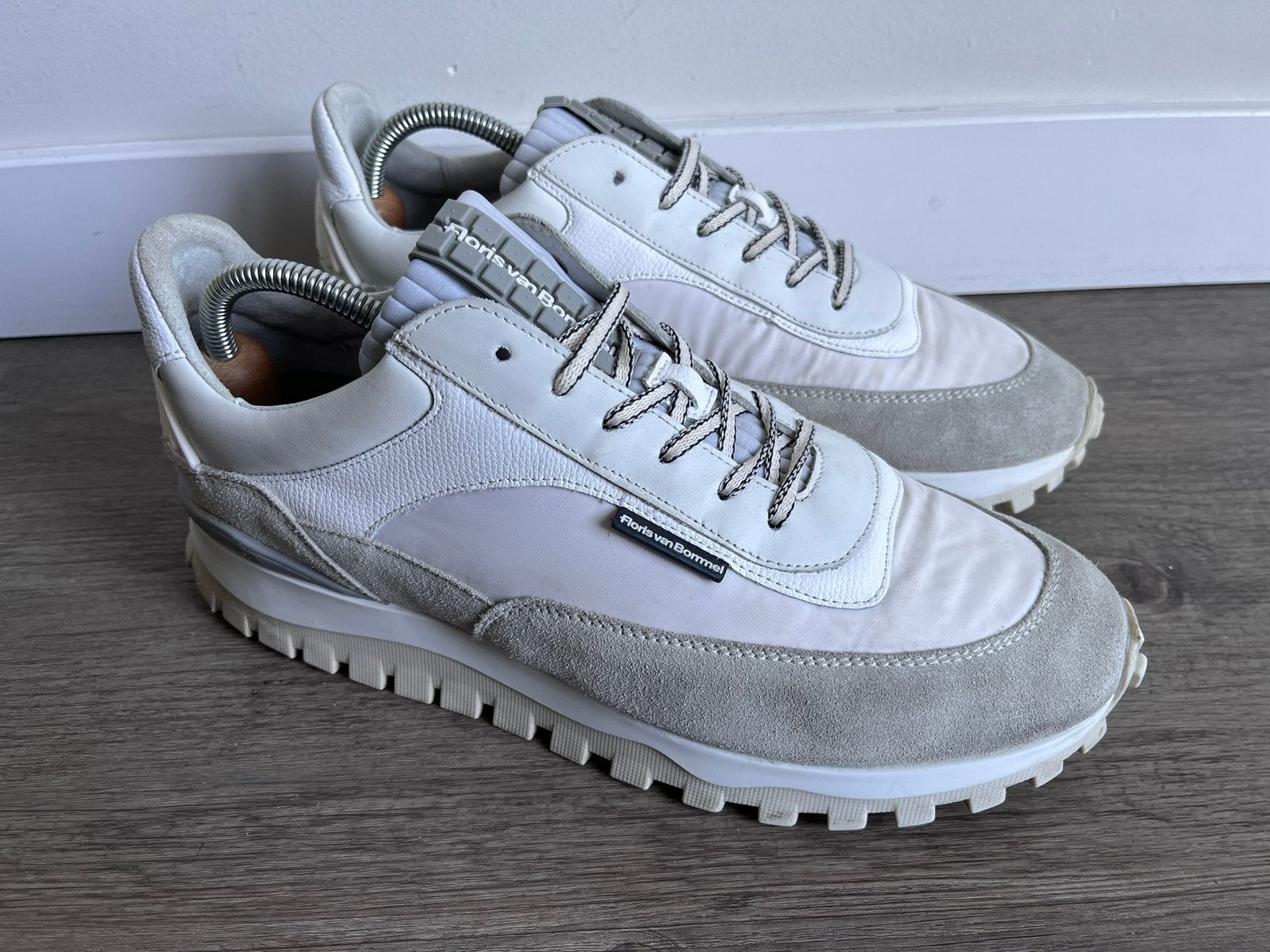 Floris van Bommel de Gripper sneakers maat 9.5 / 43.5, Wit, Ophalen of Verzenden, Zo goed als nieuw, Sneakers
