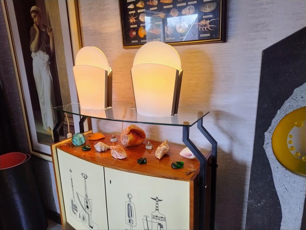 Paire de lampes de table Sun-Ra 8a par Samuel Parker pour Sl, Enlèvement ou Envoi