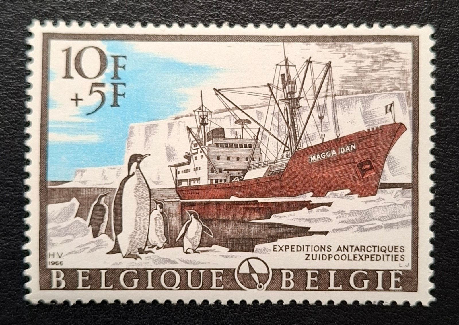 Belgique : COB 1394 ** Expéditions Antartiques 1966., Sans timbre, Neuf, Enlèvement ou Envoi, Non oblitéré