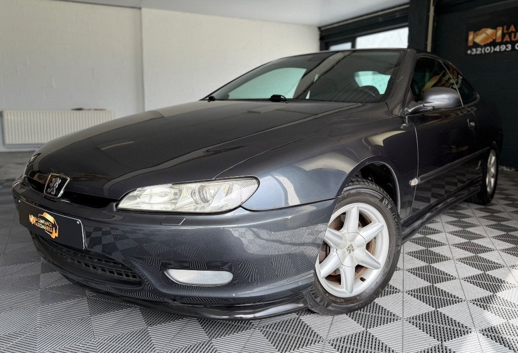Peugeot 406 Coupé 2.0i CT OK Car-Pass, Cuir, Argent ou Gris, Boîte manuelle, Noir
