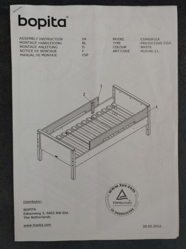 Barrières de protection / lit Bopita Combiflex, Enlèvement, Utilisé
