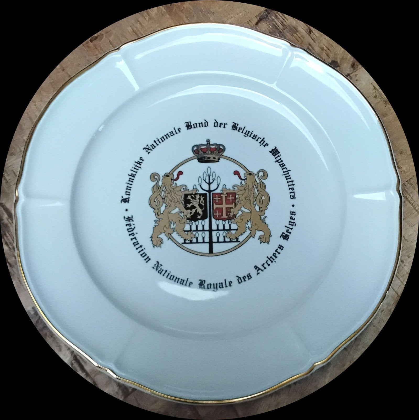 Vintage Herdenkingsbord KNBBW Wipschutters Langenthal, Collections, Enlèvement ou Envoi, Neuf, Porcelaine, Assiette ou Plat