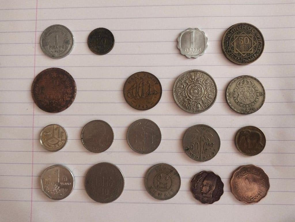 18 pièces de monnaie diverses, Enlèvement ou Envoi, Autres pays, Monnaie en vrac