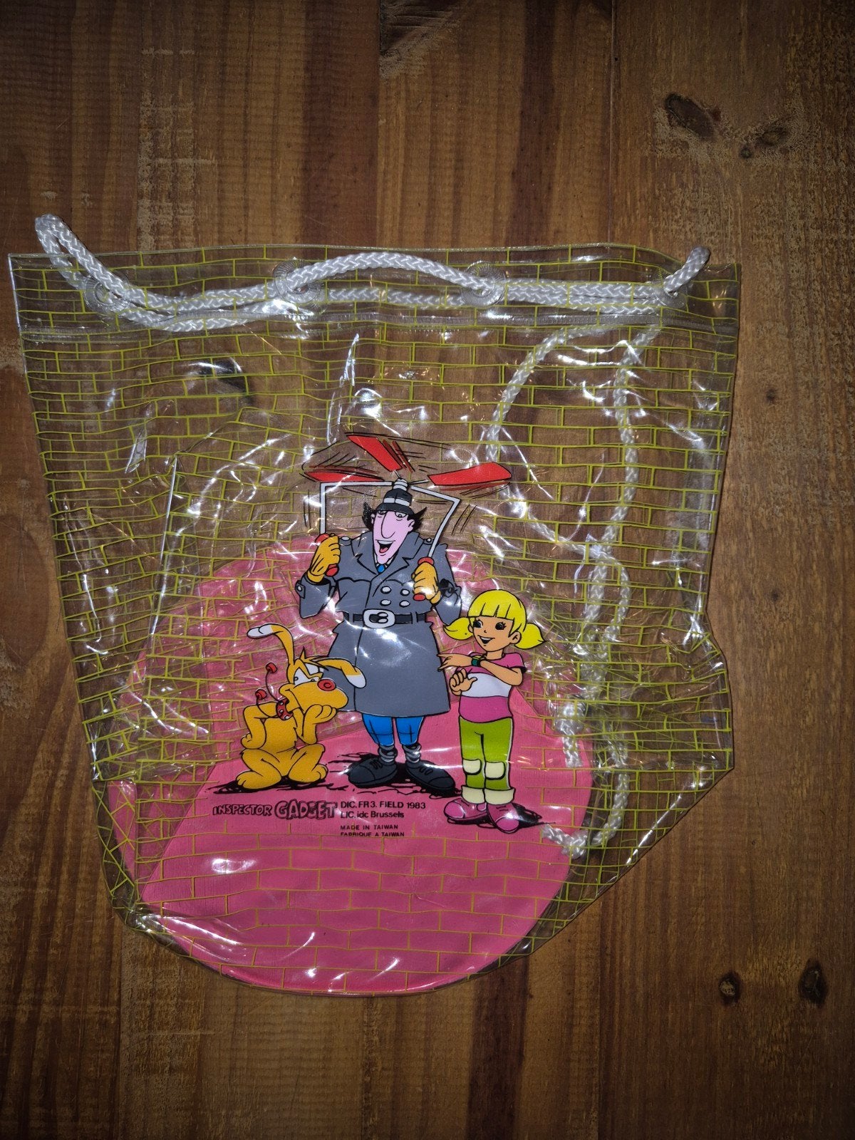 1983 DIC FR3 Inspecteur Gadget sac vintage collection, Enlèvement ou Envoi, Autres personnages, Comme neuf, Autres types