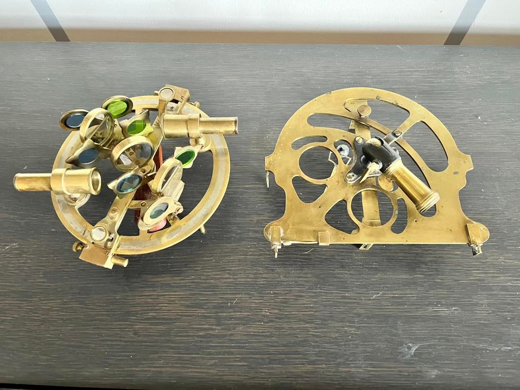2 Sextant marin en laiton nautique Stanley London, Ophalen of Verzenden, Zo goed als nieuw
