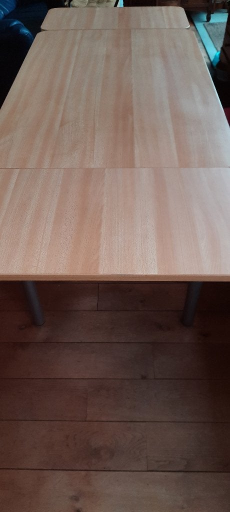 Table avec allonges, Synthétique, Enlèvement, Utilisé, Rectangulaire