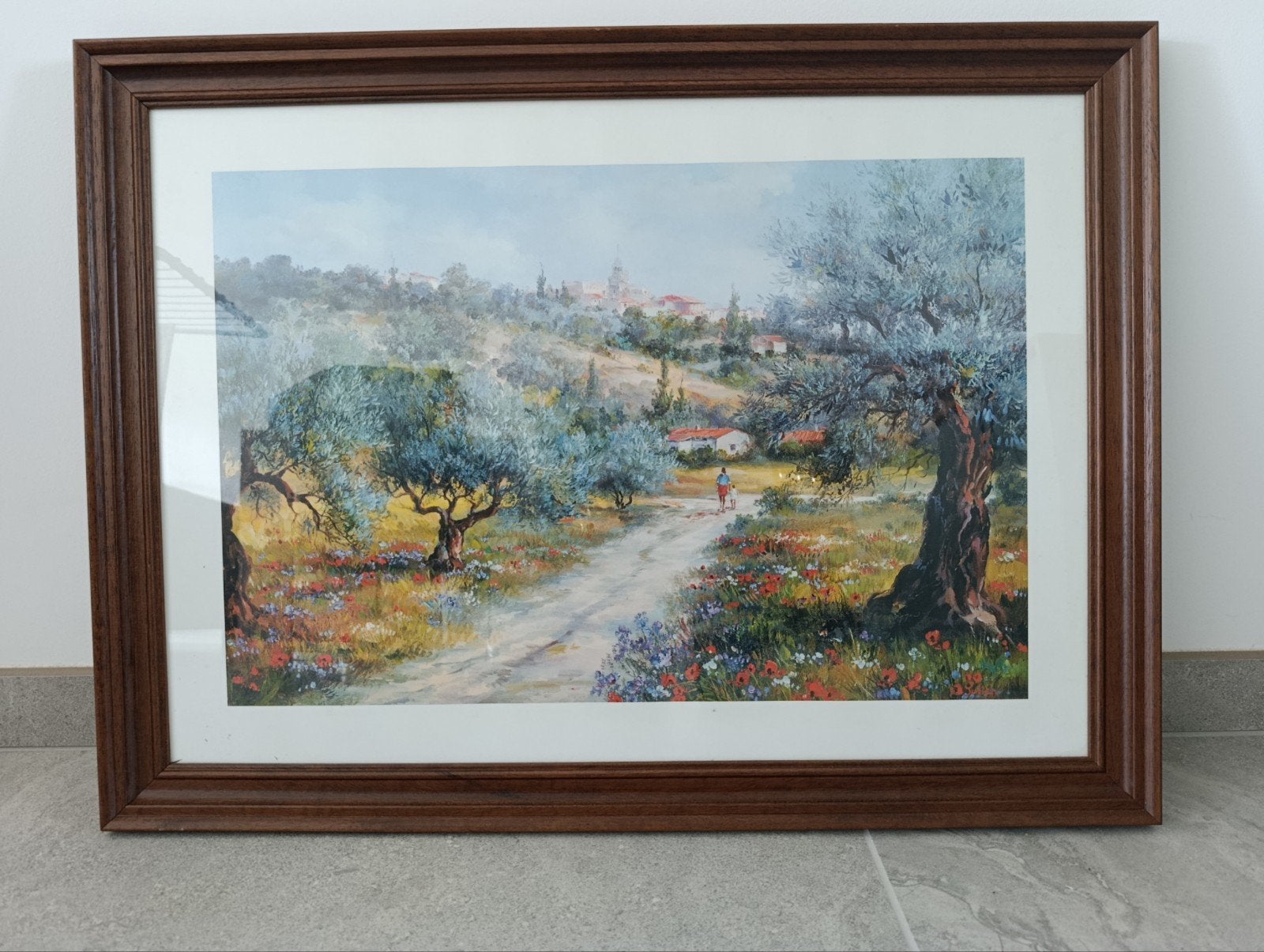 Cadre peinture, 77,5x57,5 cm, Enlèvement ou Envoi, Paysage