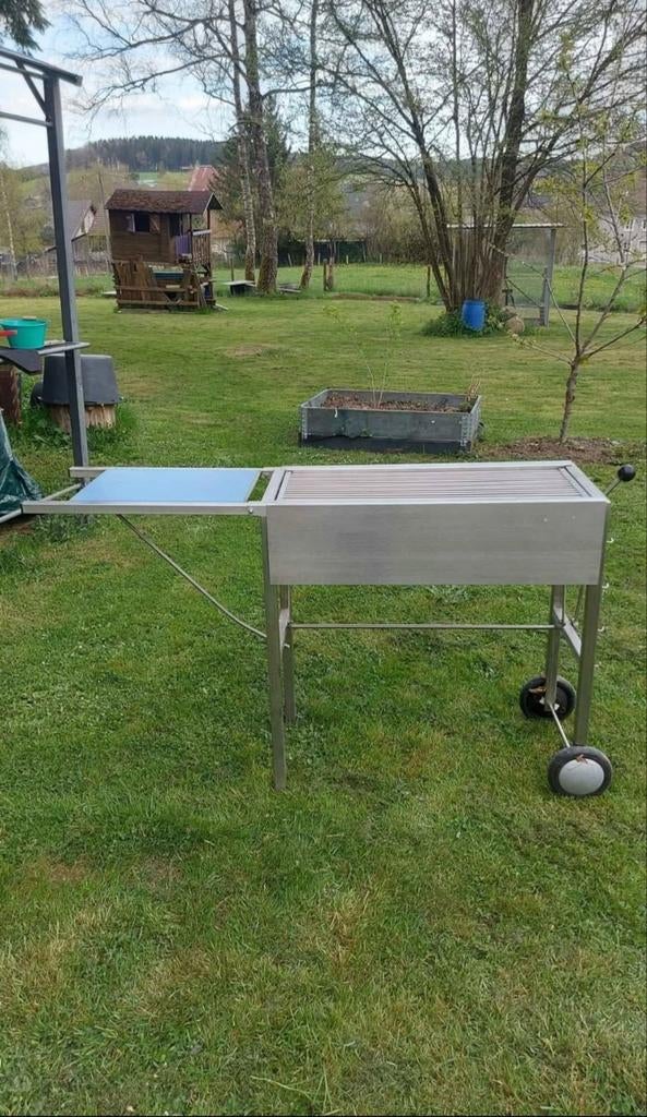 BBQ, barbecue met tafel, staal, Enlèvement