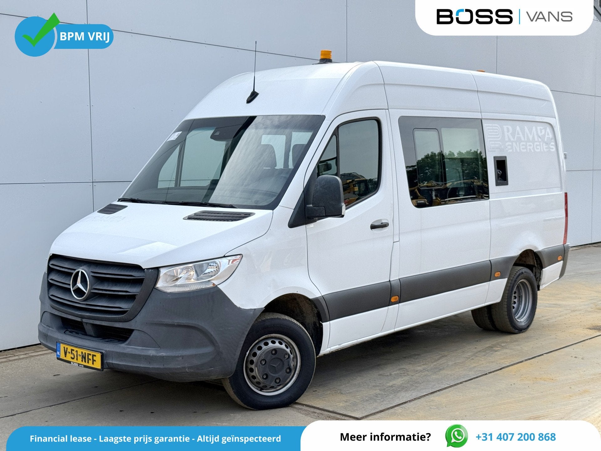 Mercedes-Benz Sprinter 514 2.2 CDI L2H2 Dubbele Cabine DoKa, Auto's, Achterwielaandrijving, Gebruikt, 4 cilinders, Mercedes-Benz