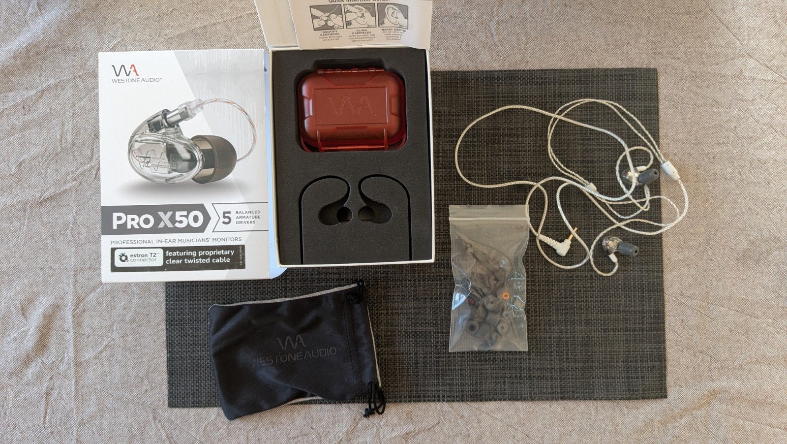 Westone PRO X50 in ears, amper gebruikt., Audio, Tv en Foto, Hoofdtelefoons, Ophalen of Verzenden