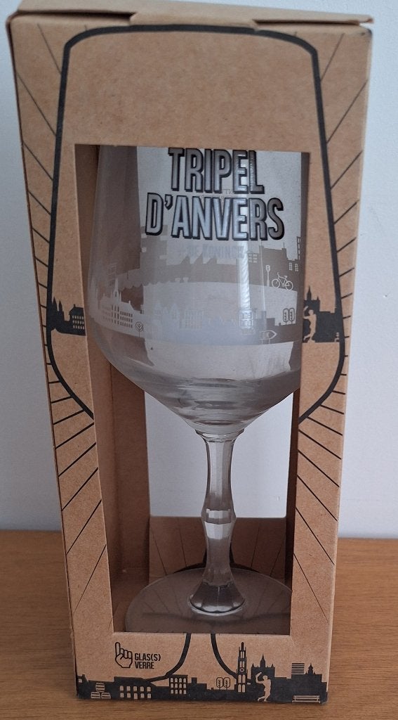 Tripel d anvers glas+ bijpassend doosje nieuw, Collections, Enlèvement, Neuf
