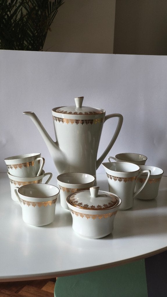 Vintage Poolse porseleinen koffie/thee servies, Antiek en Kunst, Ophalen of Verzenden