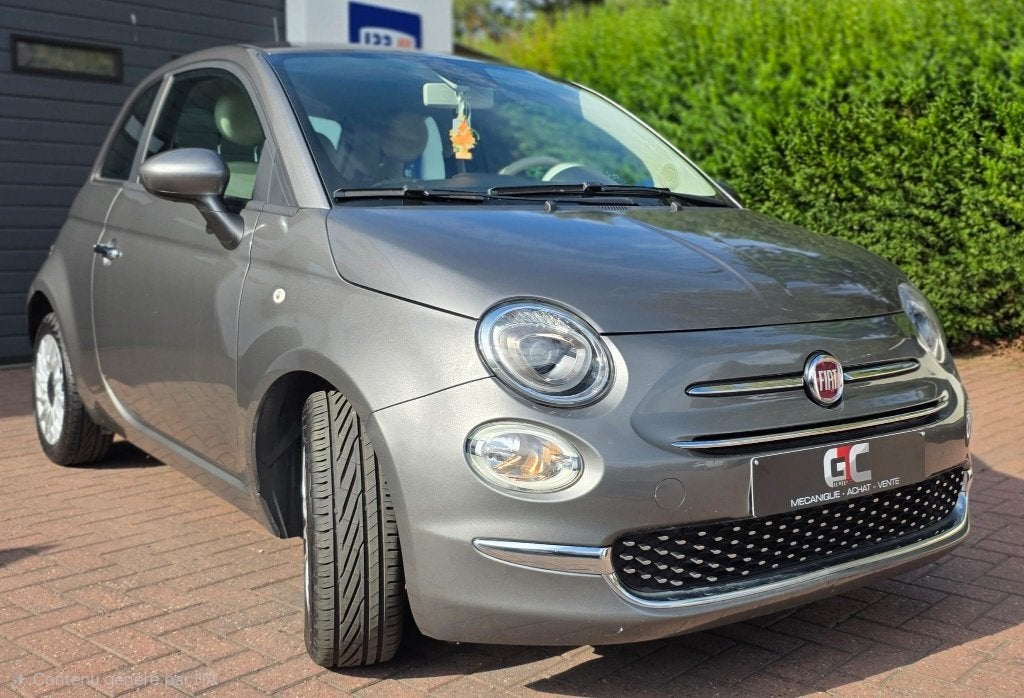 À VENDRE — FIAT 500 LOUNGE 1.0 HYBRIDE 70 C, Autos, Argent ou Gris, https://public.car-pass.be/vhr/806637bb-538b-4ff3-b5de-3355d077c966