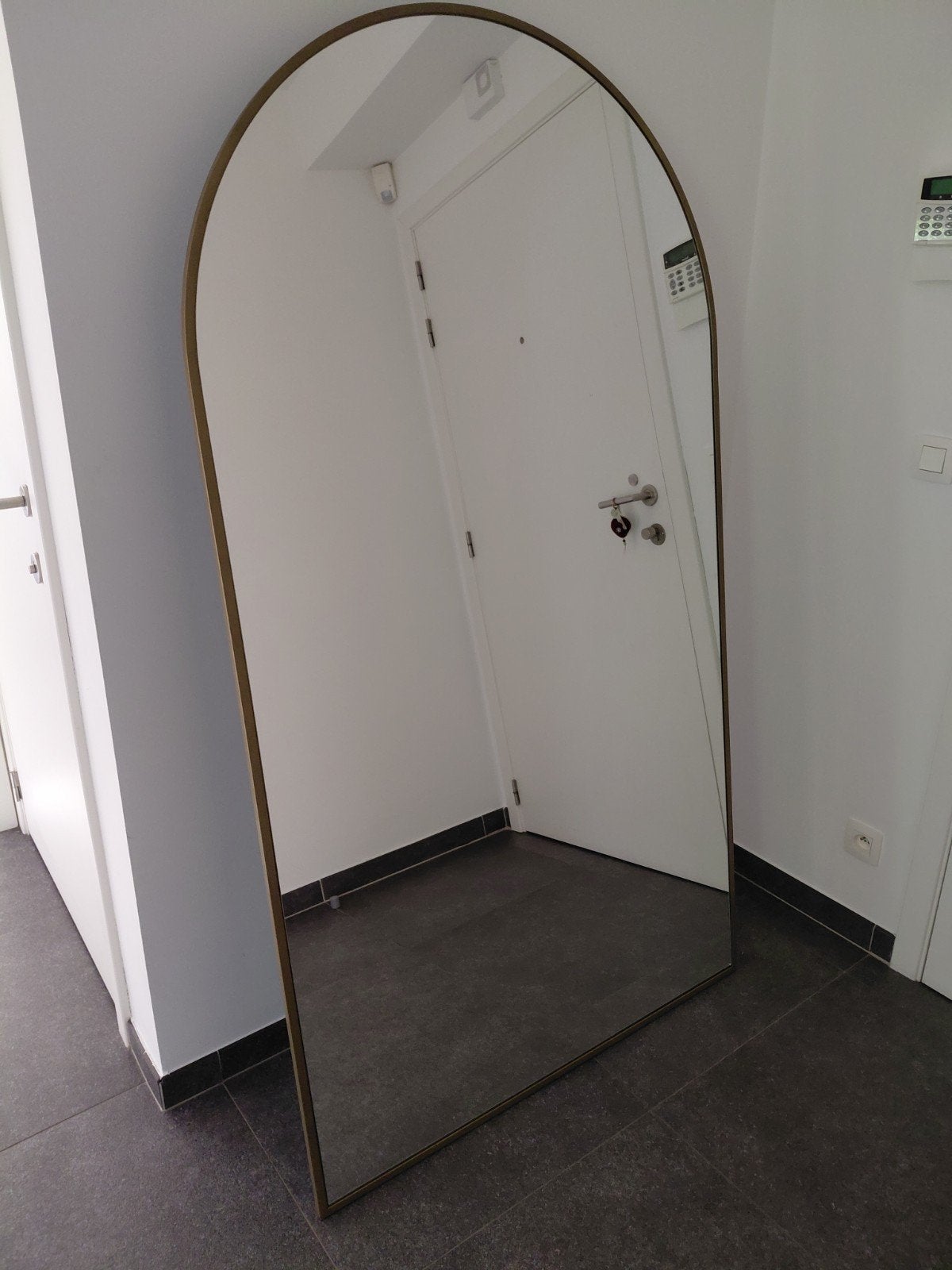 Spiegel staande of hangend  nieuw 180100 brons /goud, Ophalen