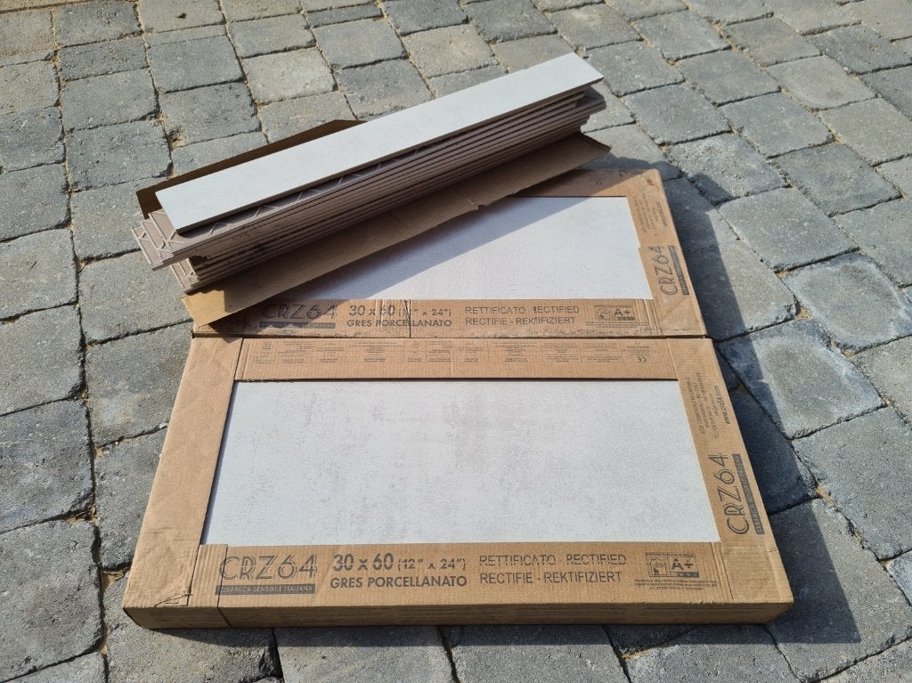 Carrelage CRZ64 rectifié gris porcelaine, Enlèvement, 40 à 60 cm, 40 à 60 cm, Moins de 5 m²