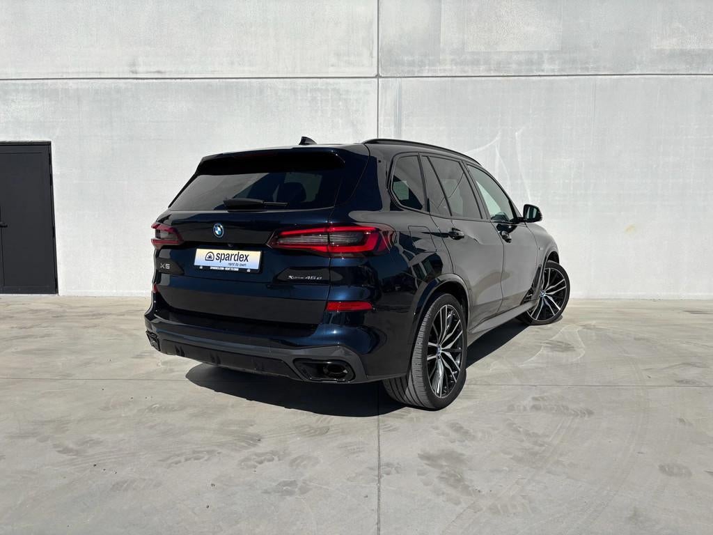BMW X5 45e | xDrive | M-Pack | Leasing (bj 2022, automaat), Auto's, Automaat, Gebruikt, Blauw, Leder