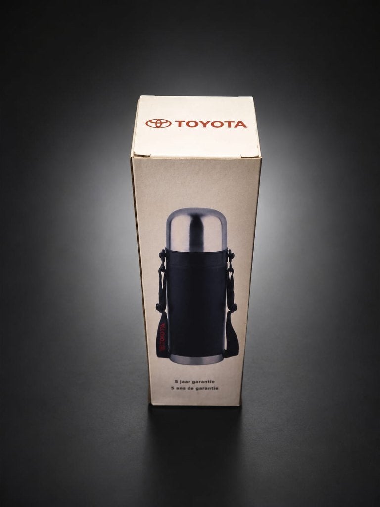 Geïsoleerde fles van Toyota, thermoskan van roestvrij staal., Sport en Fitness, Drinkbussen, Nieuw, Ophalen