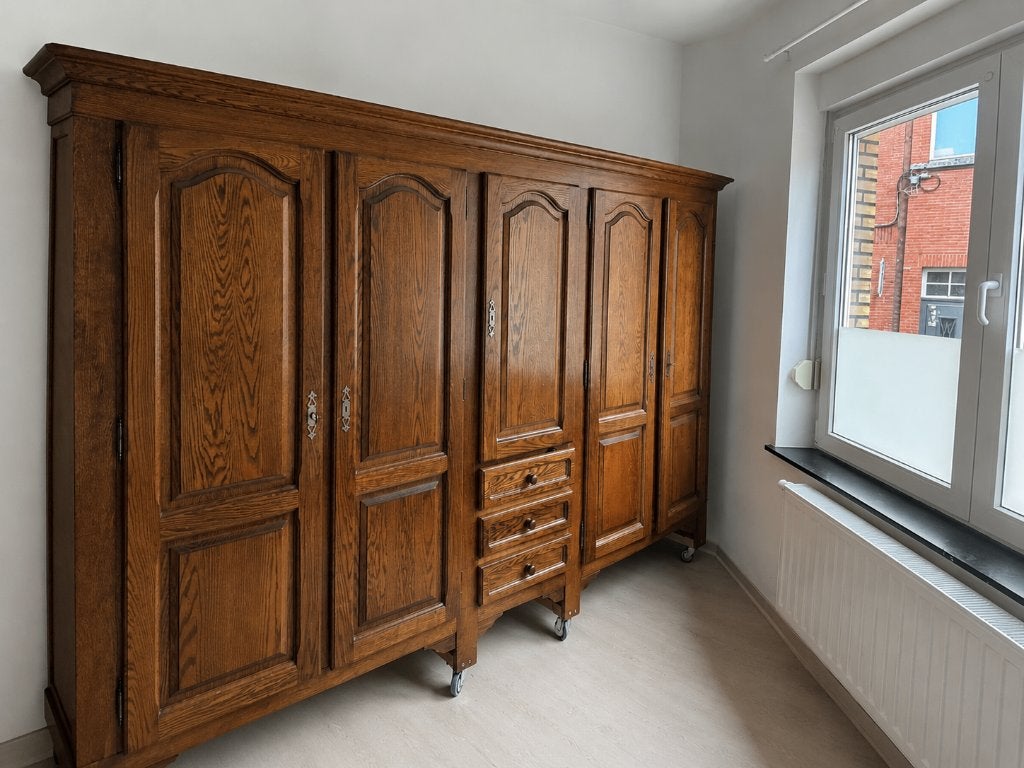 Ronde beschermkap van massief eikenhout, Ophalen, Gebruikt, Eikenhout, 200 cm of meer