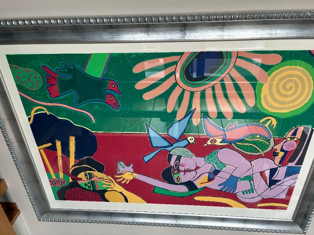 Uitzonderlijke grote zeefdruk van Corneille, Antiek en Kunst, Ophalen