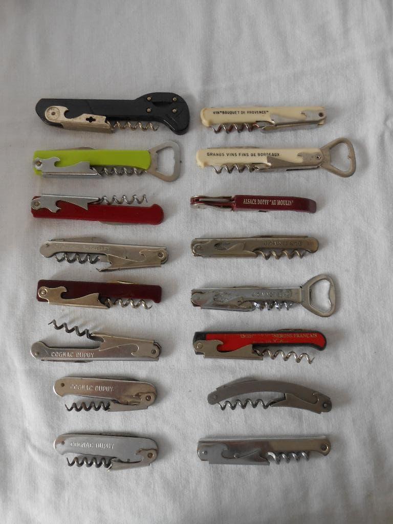 16 tire-bouchons français, Antiquités & Art, Enlèvement ou Envoi