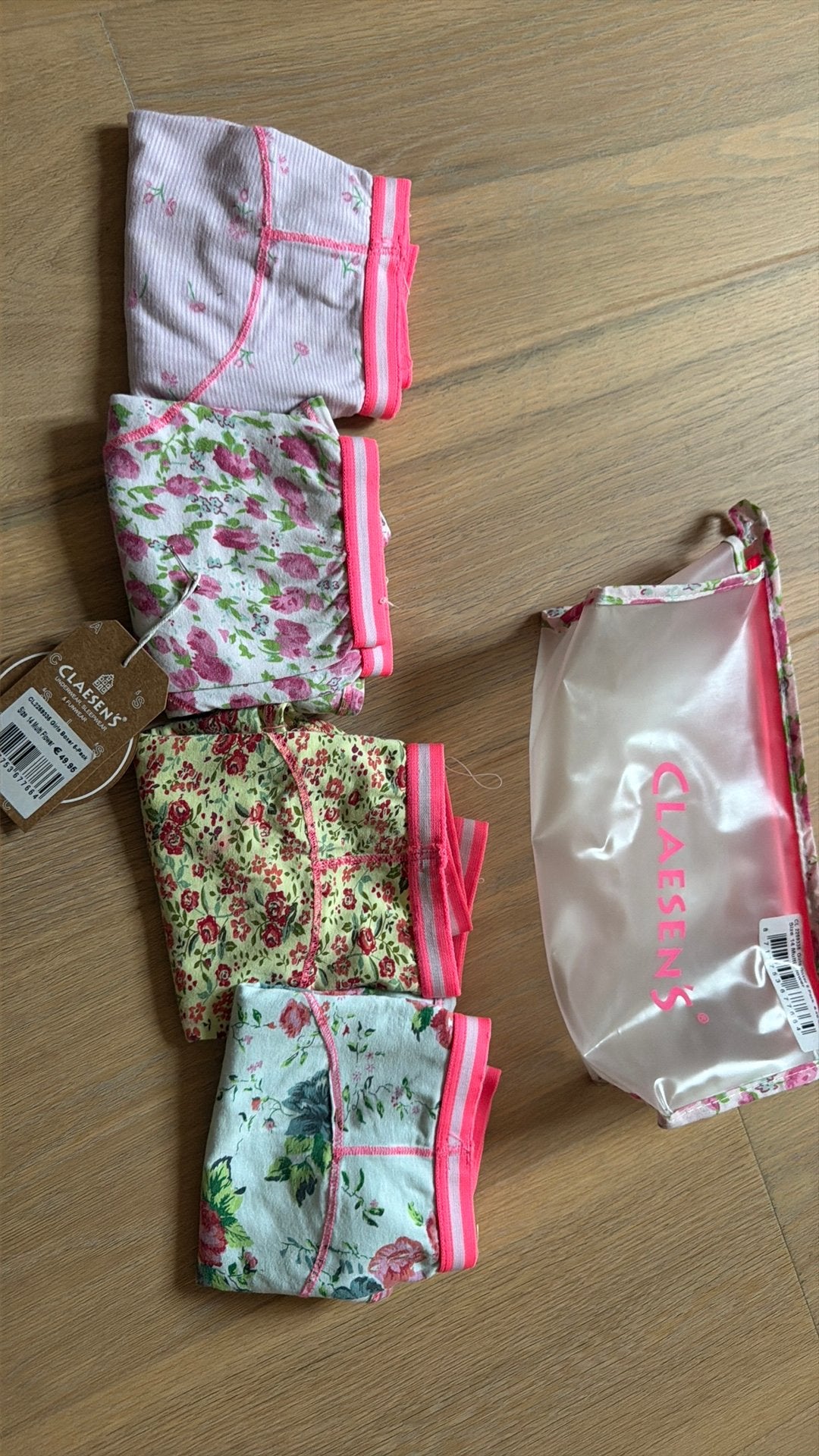4 claessens slips meisje maat 14, Ophalen of Verzenden, Zo goed als nieuw, Meisje, Nacht- of Onderkleding
