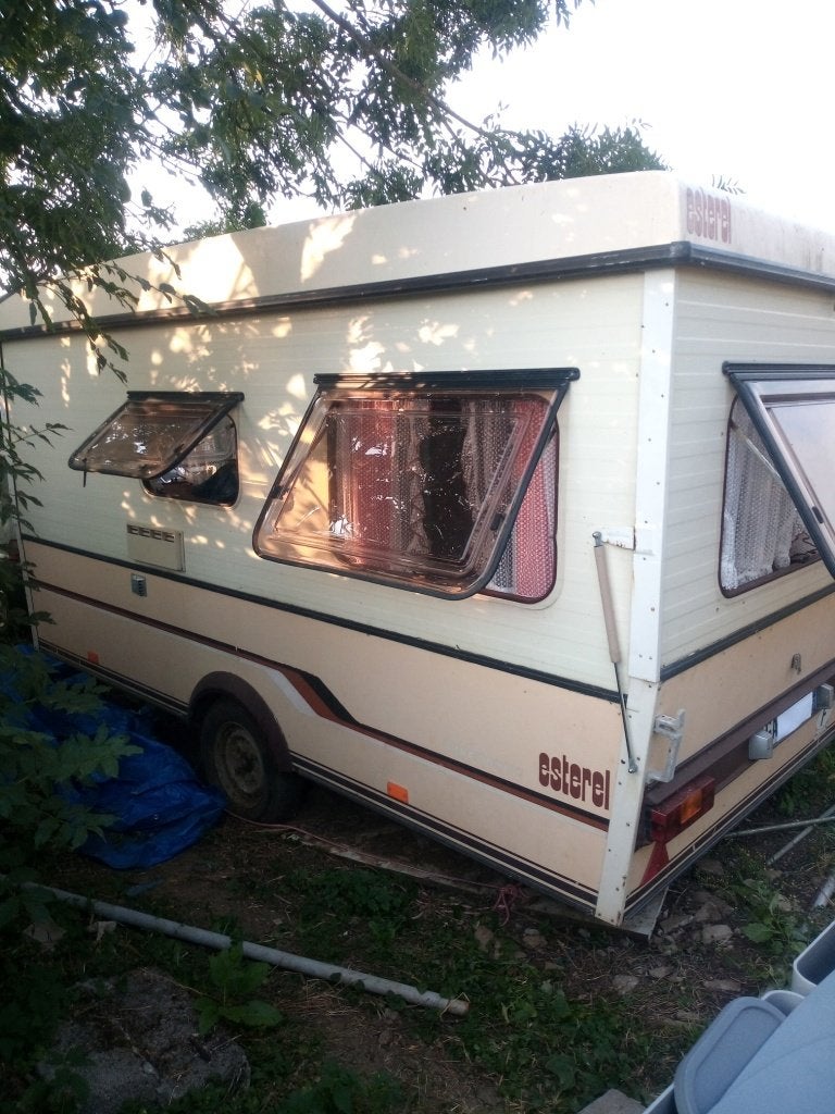 Caravane pliante Esterel supermatic1982, Caravanes & Camping, Présent, Beige, Enlèvement, Jusqu'à 4