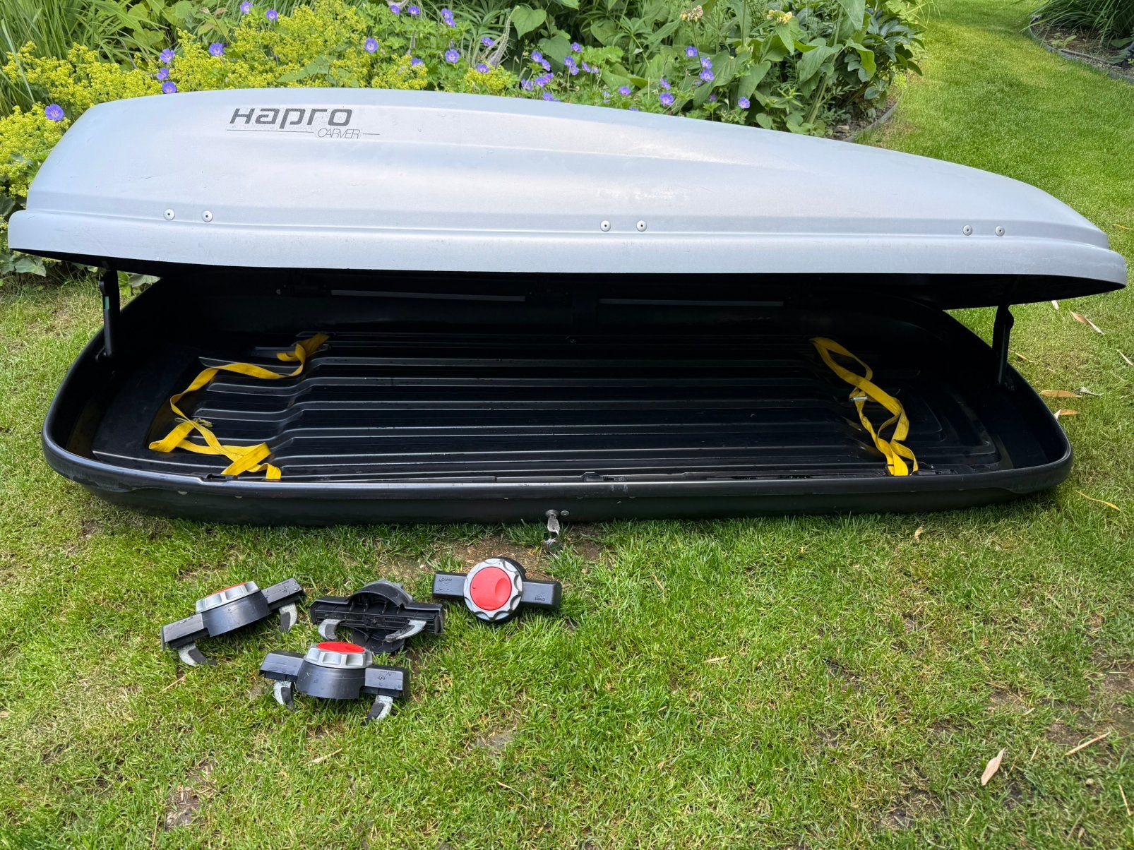 Dakkoffer Hapro Carver (zeer goede staat), Autos : Divers, Coffres de toit, Enlèvement, Comme neuf