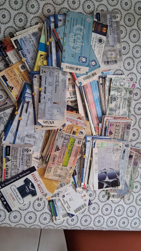 Oude voetbaltickets, Ophalen of Verzenden, Gebruikt