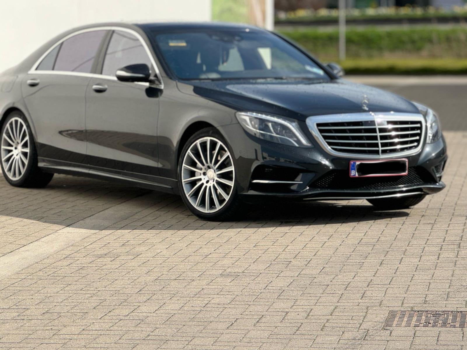 Mercedes Benz S klasse w222 S500 Hybride, Autos, Cuir, Argent ou Gris, Achat, Euro 6