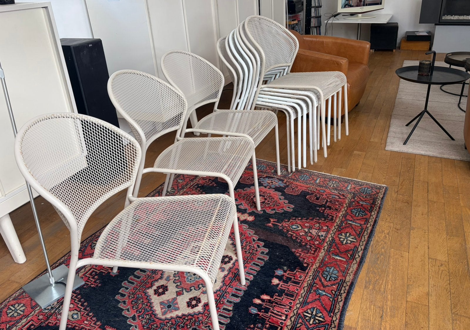 Set van 10 reserve stapelstoelen voor kleine feestjes, Ophalen, Gebruikt, Overige kleuren, Allround