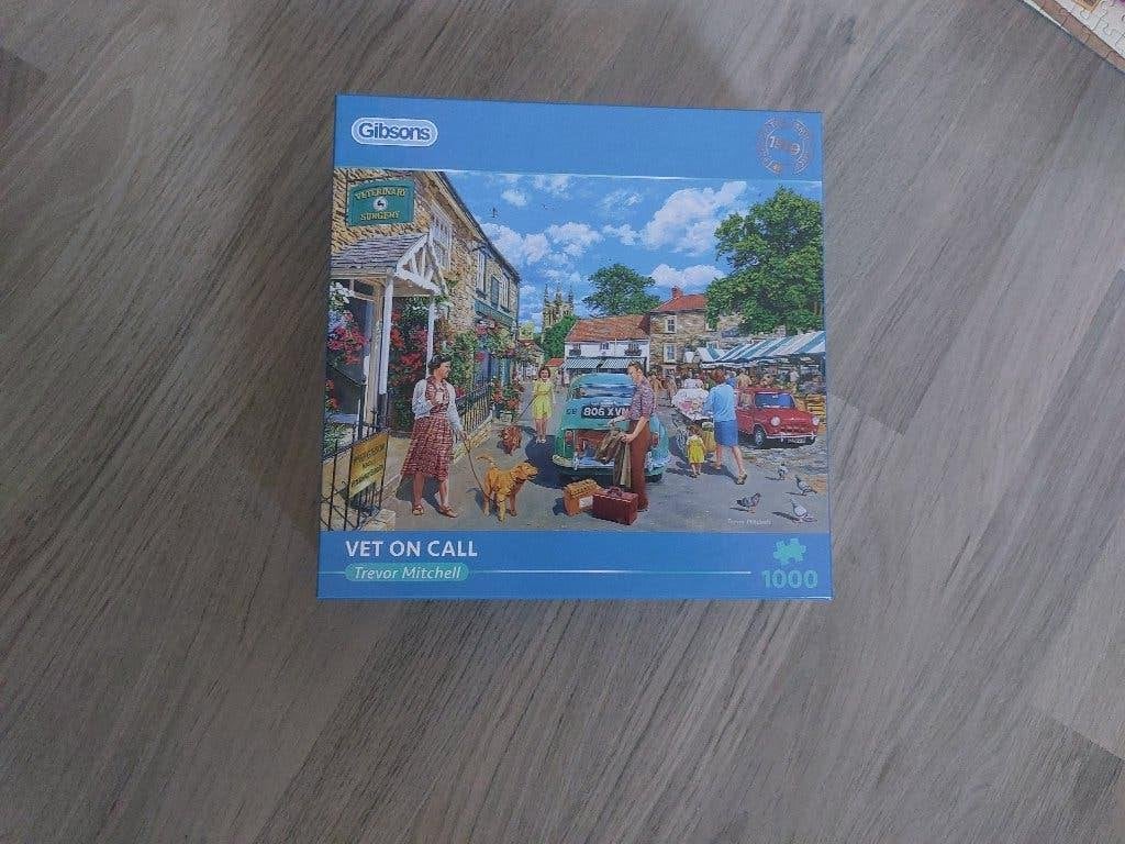 Puzzel Gibsons 1000 stuks "Vet on call", Ophalen of Verzenden, 500 t/m 1500 stukjes, Zo goed als nieuw, Legpuzzel