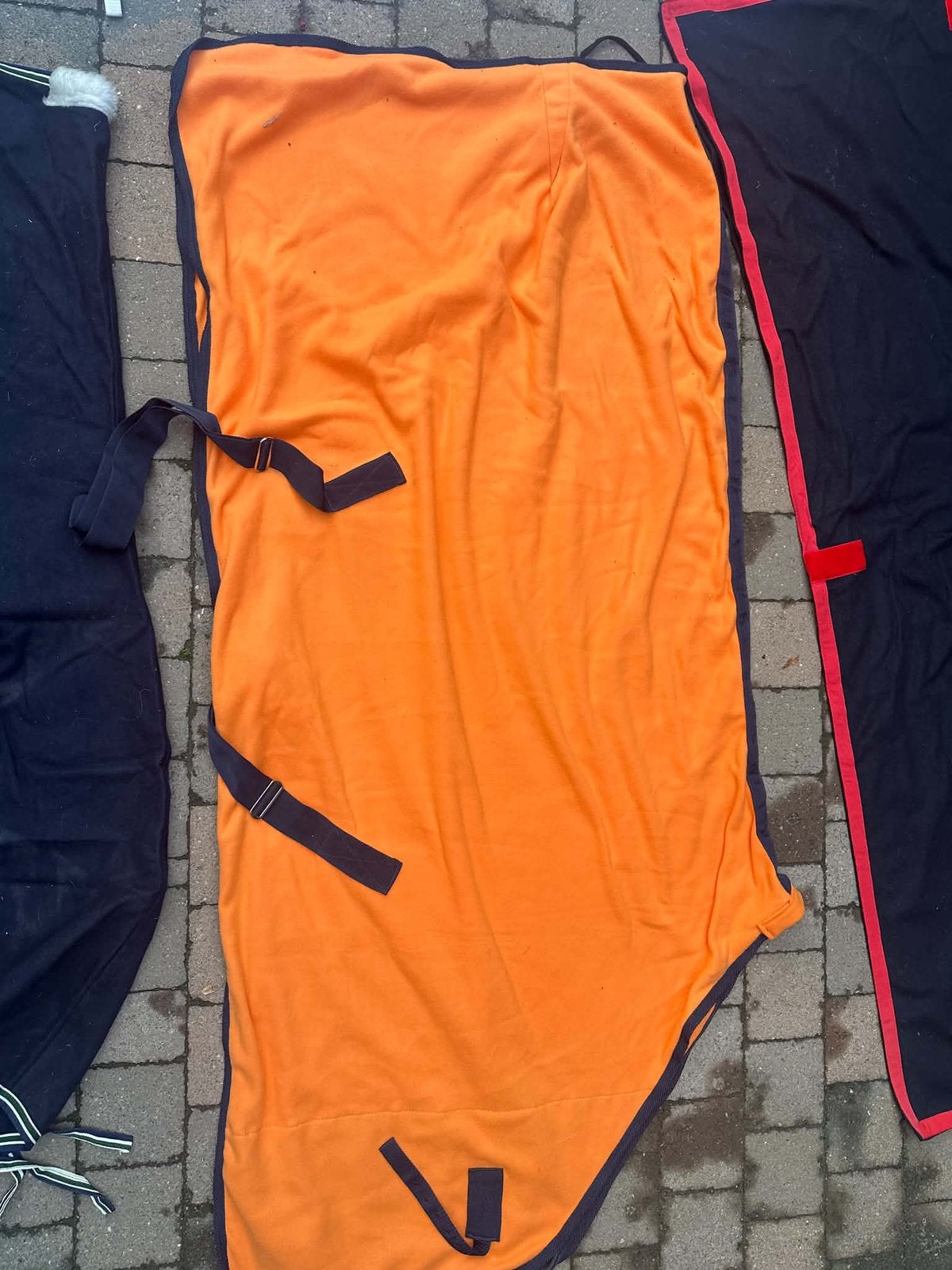 Oranje fleecedeken 185 cm, Dieren en Toebehoren, Ophalen, Zo goed als nieuw, Oranje
