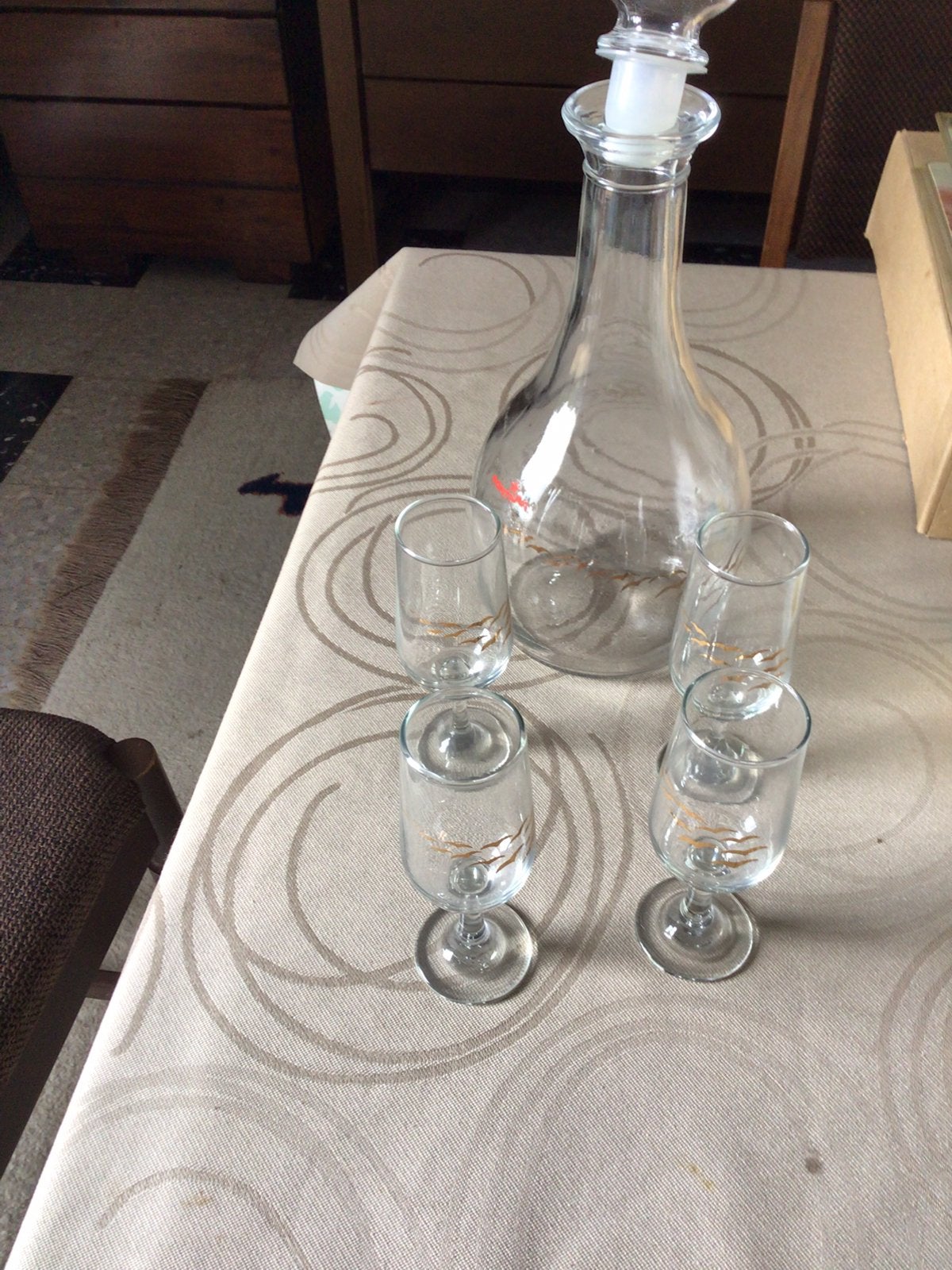 Carafe à quatre verres - « Goldmöwe », Enlèvement, Comme neuf