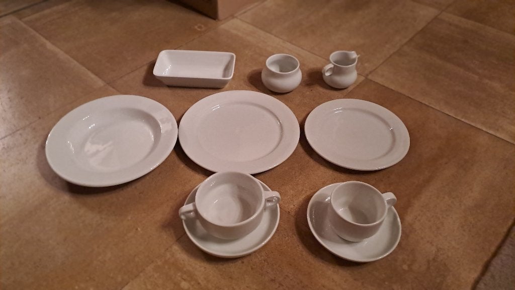 Wit servies, Ophalen, Bord(en)