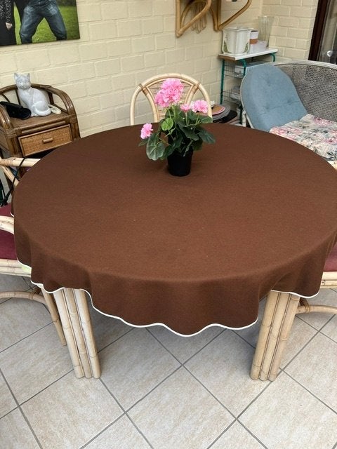 Veranda-/tuinset - tafel en 4 stoelen, Ophalen, 4 zitplaatsen, Rotan, Zo goed als nieuw