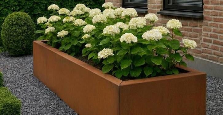Jardinière rectangulaire en acier Corten | Différentes, Enlèvement ou Envoi, Balcon