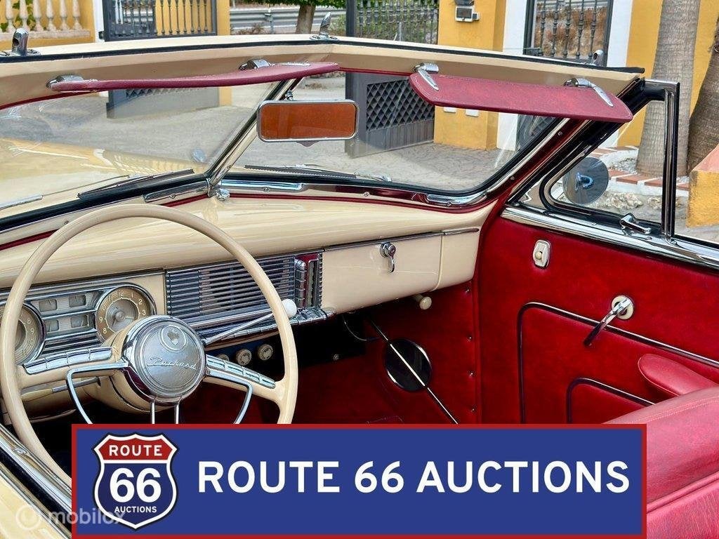 Packard Super Eight | 1948 | Route 66 Auctions, Auto's, Oldtimers, Overige merken, Zwart, Bedrijf, Handgeschakeld