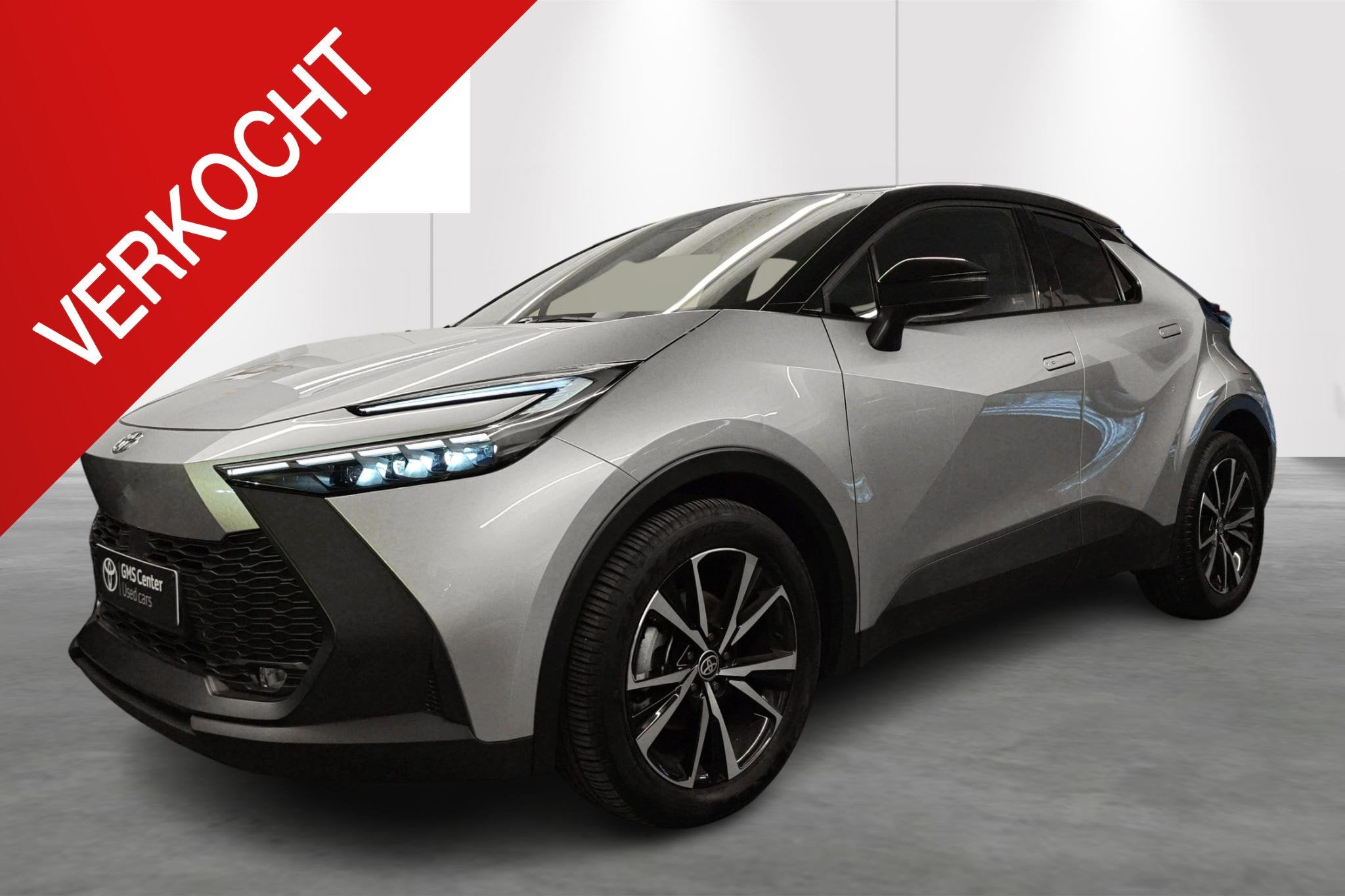 Toyota C-HR 1.8 Hybrid Dynamic Plus Bi-Tone E-CVT + Techno P, Auto's, Stof, Zwart, 4 cilinders, 5 zetels