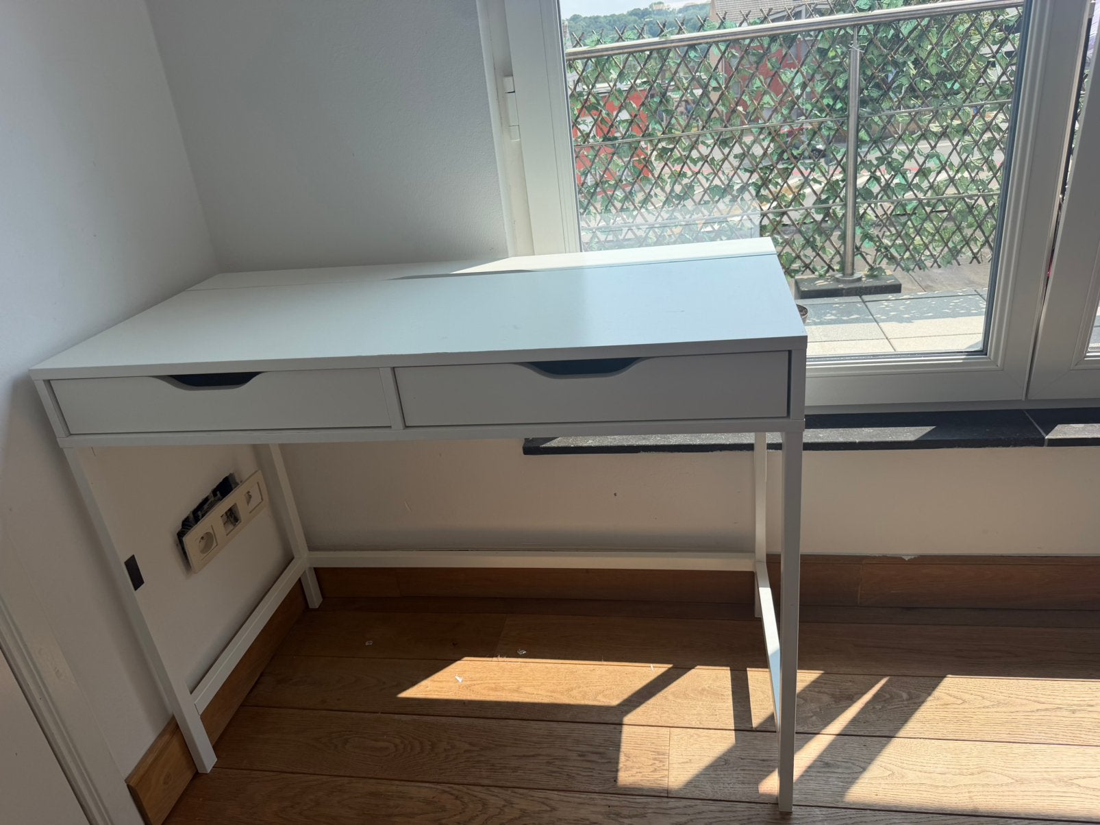 Bureau blanc, Maison & Meubles, Bureaux, Enlèvement, Comme neuf, IKEA, Blanc