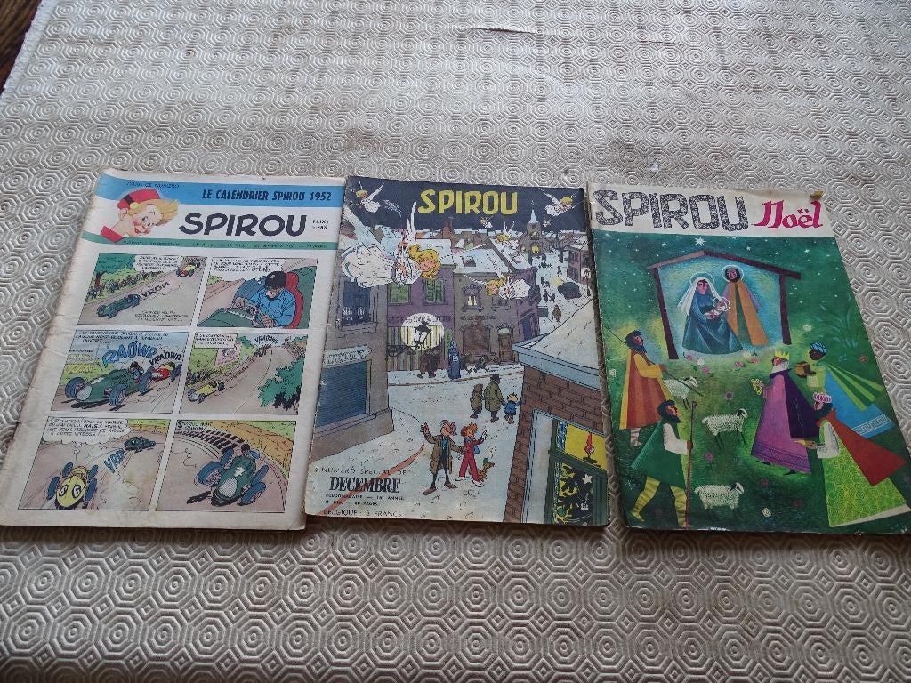 lot van ongeveer 800 oude Spirou tijdschriften + bijlagen, Boeken, Stripverhalen, Gelezen, Ophalen